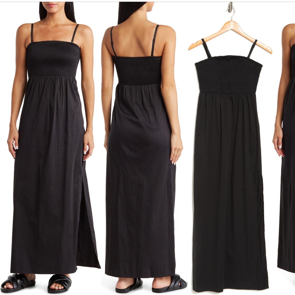 Favorite Daughter The Apartment Smocked Maxi Dress Nwt